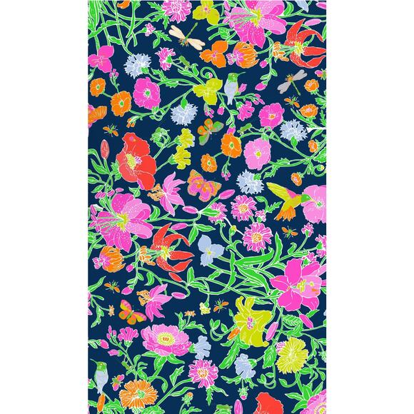 Gretchen Scott Designs Arles Birds and Bees Midi Maxi‎ Dress Navy Size Large - Picture 4 of 13